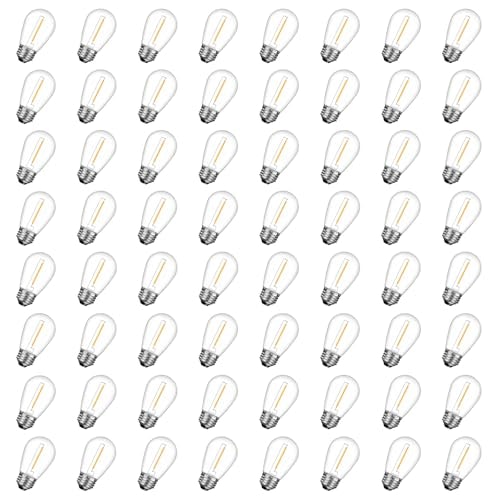 GvvooHome S14 LED String Light Replacement Bulbs 64-Pack: $50.31 GvvooHome S14 LED String Light Replacement Bulbs 64-Pack: $50.31