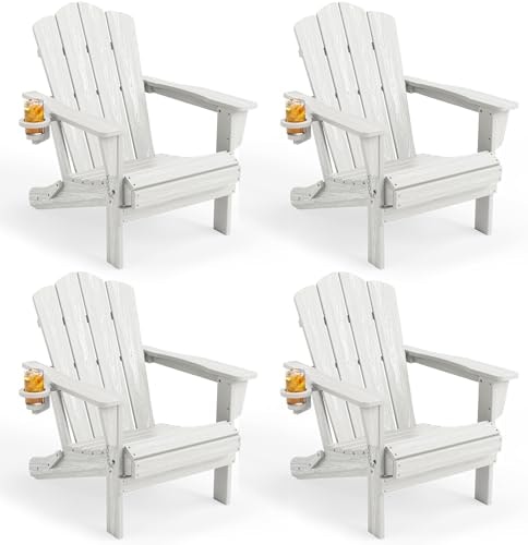 Kingyes Folding Adirondack Chair 4-Pack: $349.99 Kingyes Folding Adirondack Chair 4-Pack: $349.99