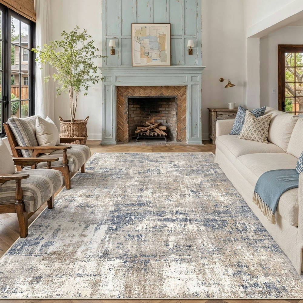 Berthmeer 8'x10' Abstract Area Rug: $61.55 Berthmeer 8'x10' Abstract Area Rug: $61.55