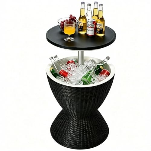 Tangkula Outdoor Cooler Bar Table: $74.99 Tangkula Outdoor Cooler Bar Table: $74.99