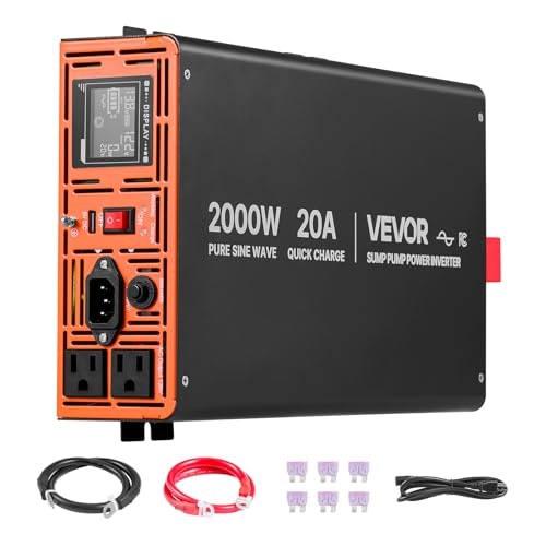 Vevor 2,000W Sump Pump Battery Backup Inverter: $156.43 Vevor 2,000W Sump Pump Battery Backup Inverter: $156.43