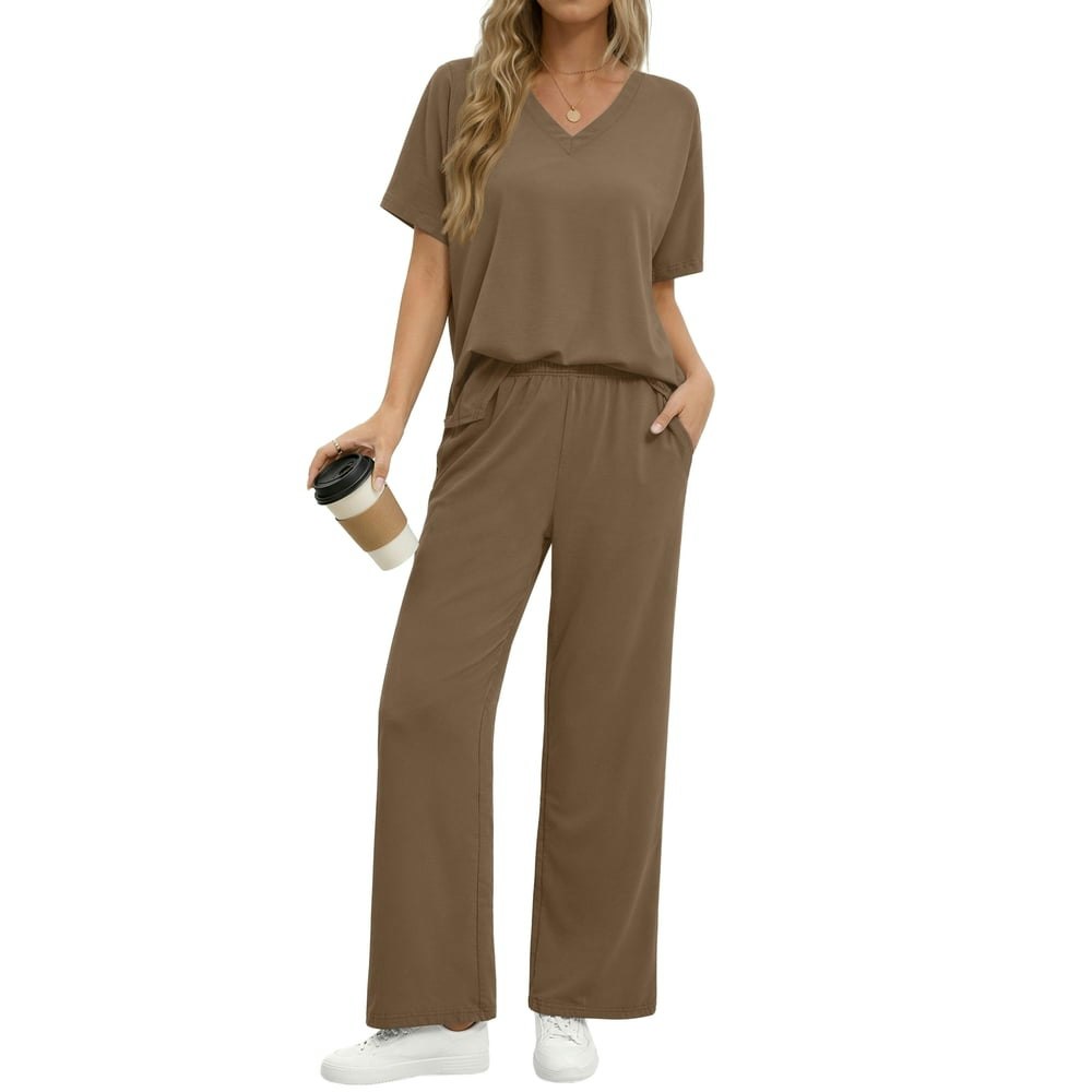 Fantaslook Women's 2-Piece Short Sleeve Lounge Set: $14.69 Fantaslook Women's 2-Piece Short Sleeve Lounge Set: $14.69