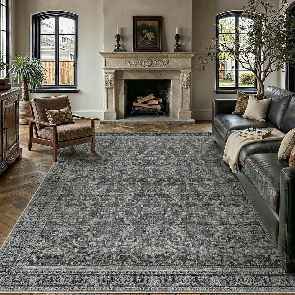 Berthmeer 5'x7' Vintage Area Rug: $37.19 Berthmeer 5'x7' Vintage Area Rug: $37.19