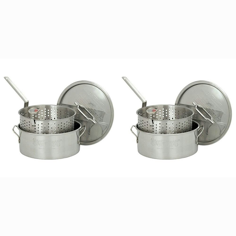 Bayou Classic 10-Quart Stainless Steel Fry Pot and Basket 2-Pack: $142.12 Bayou Classic 10-Quart Stainless Steel Fry Pot and Basket 2-Pack: $142.12