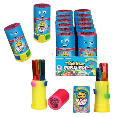Push Pop Triple Power Candy Lollipops 12-Pack: $23.98 Push Pop Triple Power Candy Lollipops 12-Pack: $23.98