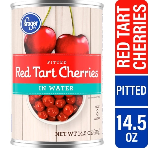 KR Canned Pitted Red Tart Cherries in Water 14.5-oz 2-Pack: $18.99 KR Canned Pitted Red Tart Cherries in Water 14.5-oz 2-Pack: $18.99