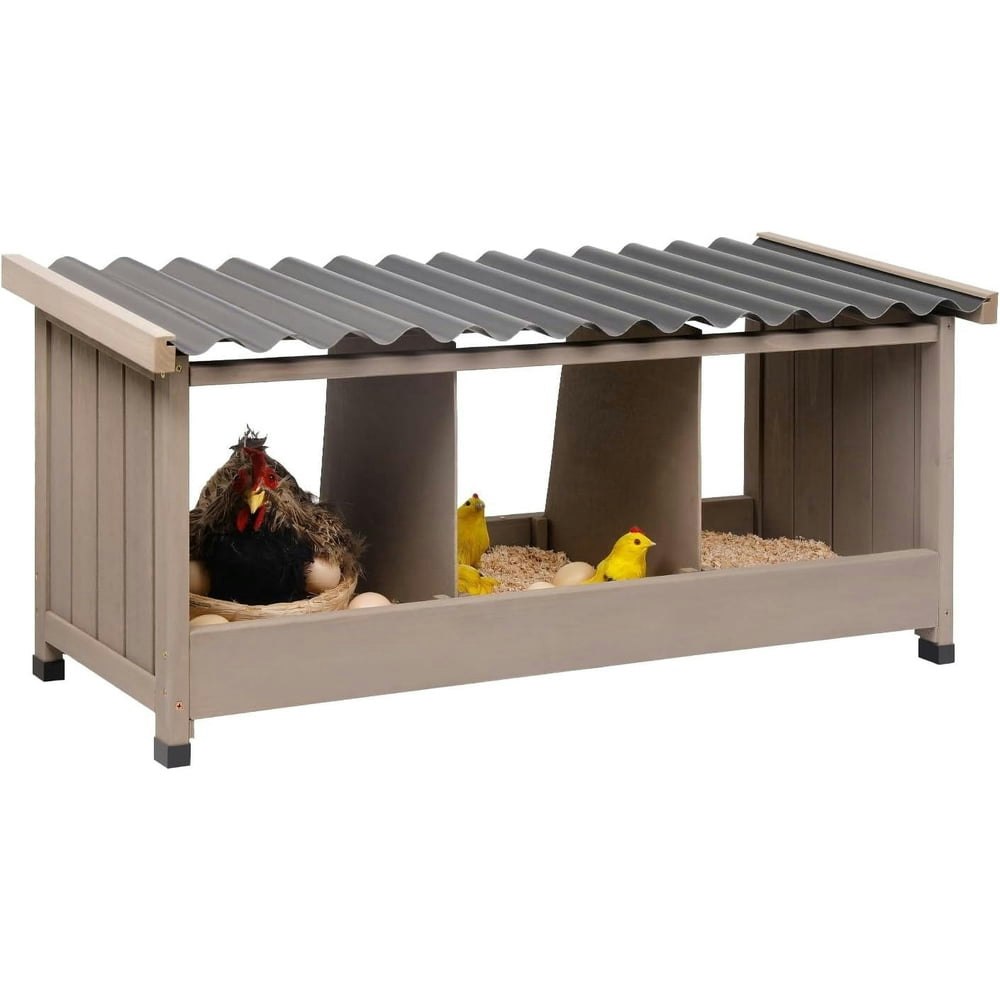 Petscosset 3-Compartment Chicken Nesting Box: $44.13