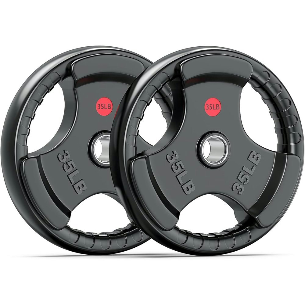 Rubber Grip Weight Plates Pair: $126.49