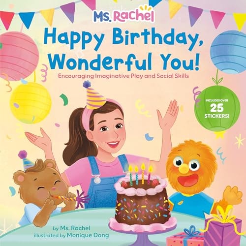 Ms. Rachel Happy Birthday, Wonderful You! Book with 25 Stickers: $6.49 Ms. Rachel Happy Birthday, Wonderful You! Book with 25 Stickers: $6.49
