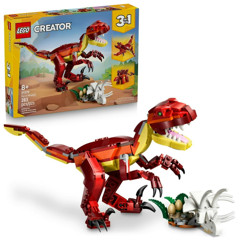 Lego Creator 3-in-1 Fierce Dinosaur Building Set 31379: $16.99 Lego Creator 3-in-1 Fierce Dinosaur Building Set 31379: $16.99