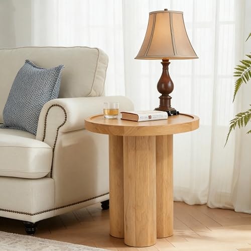 Christopher Knight Home Benny Round Solid Wood End Table: $136.06