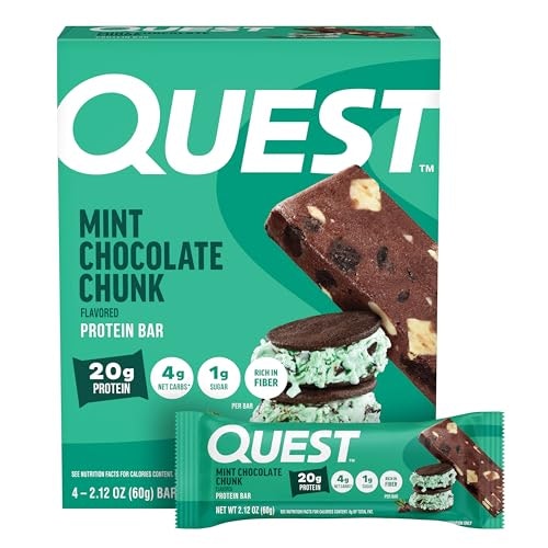 Quest Nutrition Mint Chocolate Chunk Protein Bars 4-Pack: $8.49 Quest Nutrition Mint Chocolate Chunk Protein Bars 4-Pack: $8.49