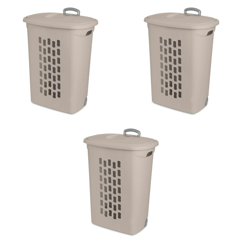Sterilite Ultra Wheeled Laundry Hamper 3-Pack: $94.99 Sterilite Ultra Wheeled Laundry Hamper 3-Pack: $94.99