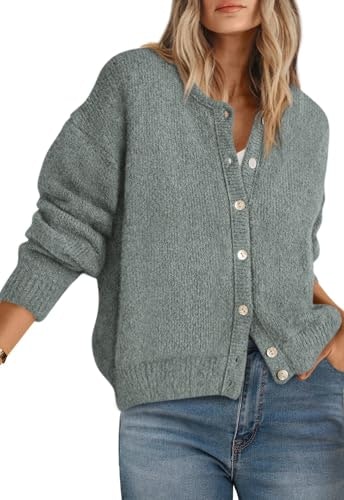 Prettygarden Women's Long Sleeve Crewneck Button Down Sweater: $32.97 Prettygarden Women's Long Sleeve Crewneck Button Down Sweater: $32.97