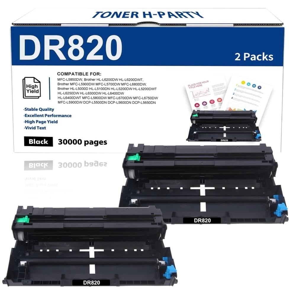 Brother DR820 Drum Unit 2-Pack: $32.99