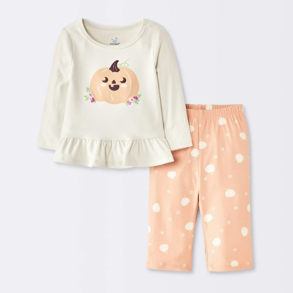 Baby Girls' Pumpkin Long Sleeve Shirt and Flare Leggings Set 3-6M: $14 Baby Girls' Pumpkin Long Sleeve Shirt and Flare Leggings Set 3-6M: $14