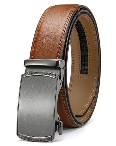 Chaoren Men's Leather Ratchet Belt: $19.98
