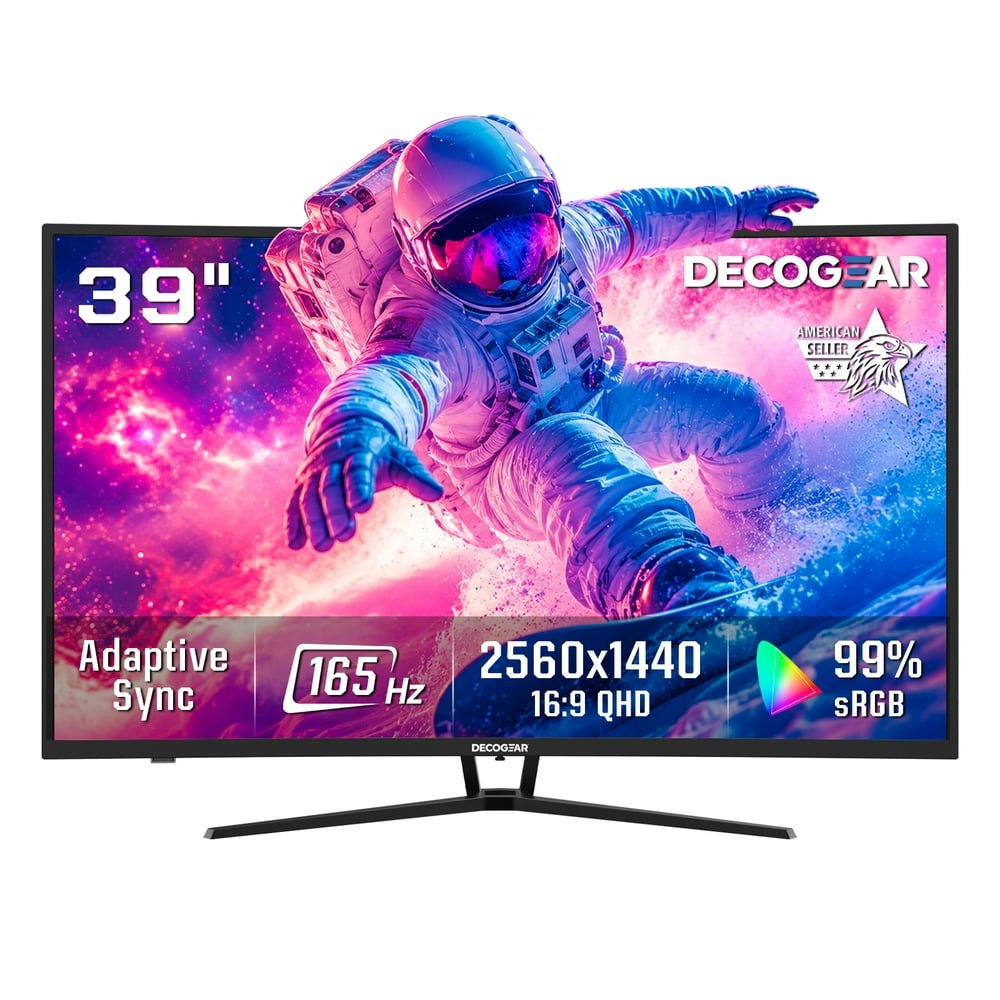 Deco Gear 39" 1440p HDR VA FreeSync Curved Monitor: $309.98 Deco Gear 39" 1440p HDR VA FreeSync Curved Monitor: $309.98