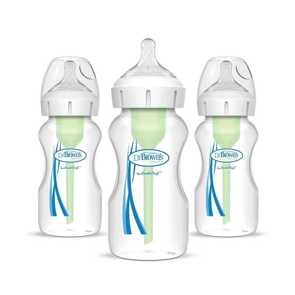 Dr. Brown's 9oz Anti-Colic Options+ Wide-Neck Baby Bottle 3-Pack: $20.99 Dr. Brown's 9oz Anti-Colic Options+ Wide-Neck Baby Bottle 3-Pack: $20.99