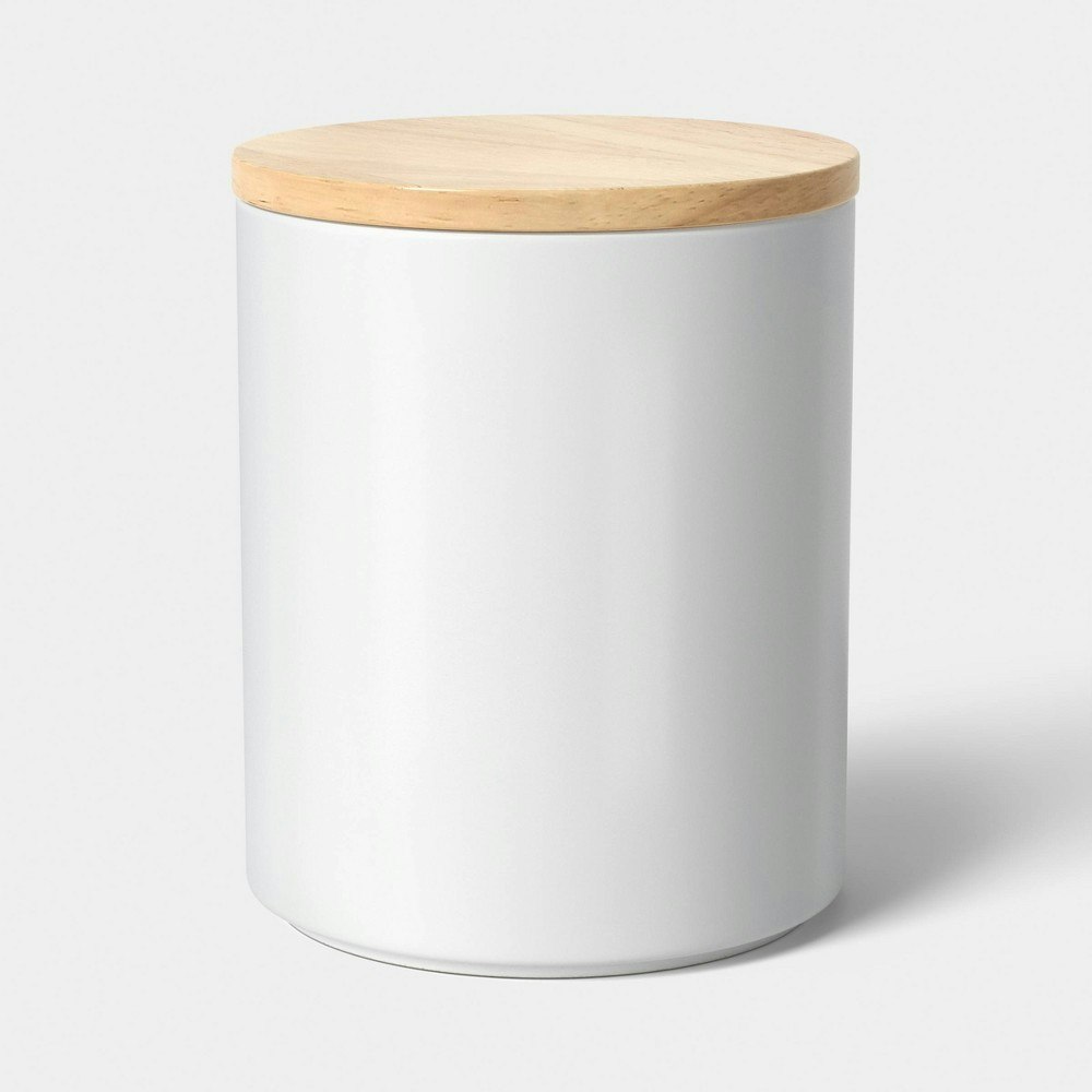 Threshold Stella 92-ounce Ceramic Canister: $15 Threshold Stella 92-ounce Ceramic Canister: $15
