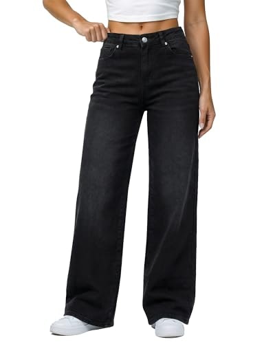 Grapent Women's High-Waisted Wide-Leg Jeans: $30.38 Grapent Women's High-Waisted Wide-Leg Jeans: $30.38