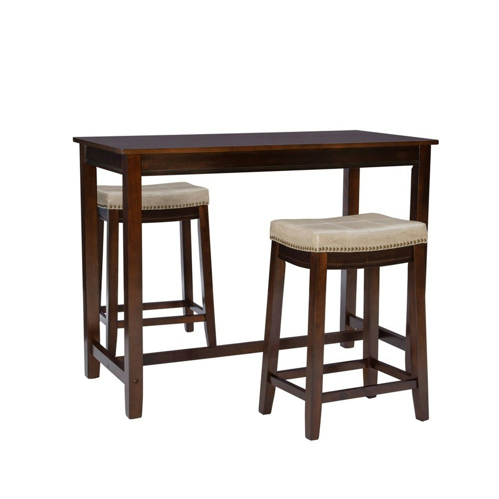 Linon Claridge 3-Piece Backless Counter Height Dining Set: $292.99 Linon Claridge 3-Piece Backless Counter Height Dining Set: $292.99