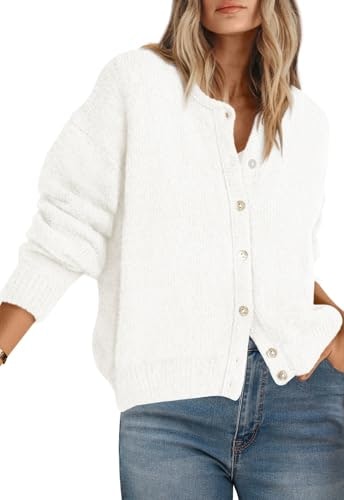 Prettygarden Women's Long Sleeve Crewneck Button Down Sweater: $32.97 Prettygarden Women's Long Sleeve Crewneck Button Down Sweater: $32.97