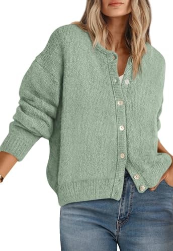 Prettygarden Women's Long Sleeve Crewneck Button Down Sweater: $32.97 Prettygarden Women's Long Sleeve Crewneck Button Down Sweater: $32.97
