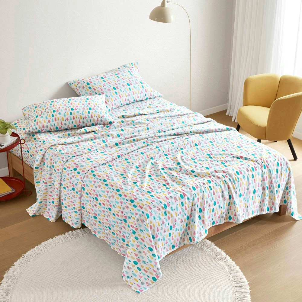 Intelligent Design Twin Cotton Flannel Sheet Set: $22.99