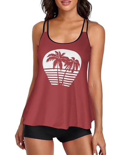 Urchics Women's Two-Piece Tankini Swimsuit with Boy Shorts: $31.99 Urchics Women's Two-Piece Tankini Swimsuit with Boy Shorts: $31.99