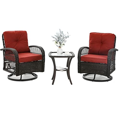 3-Piece Outdoor Swivel Glider Bistro Set: $275.49 3-Piece Outdoor Swivel Glider Bistro Set: $275.49