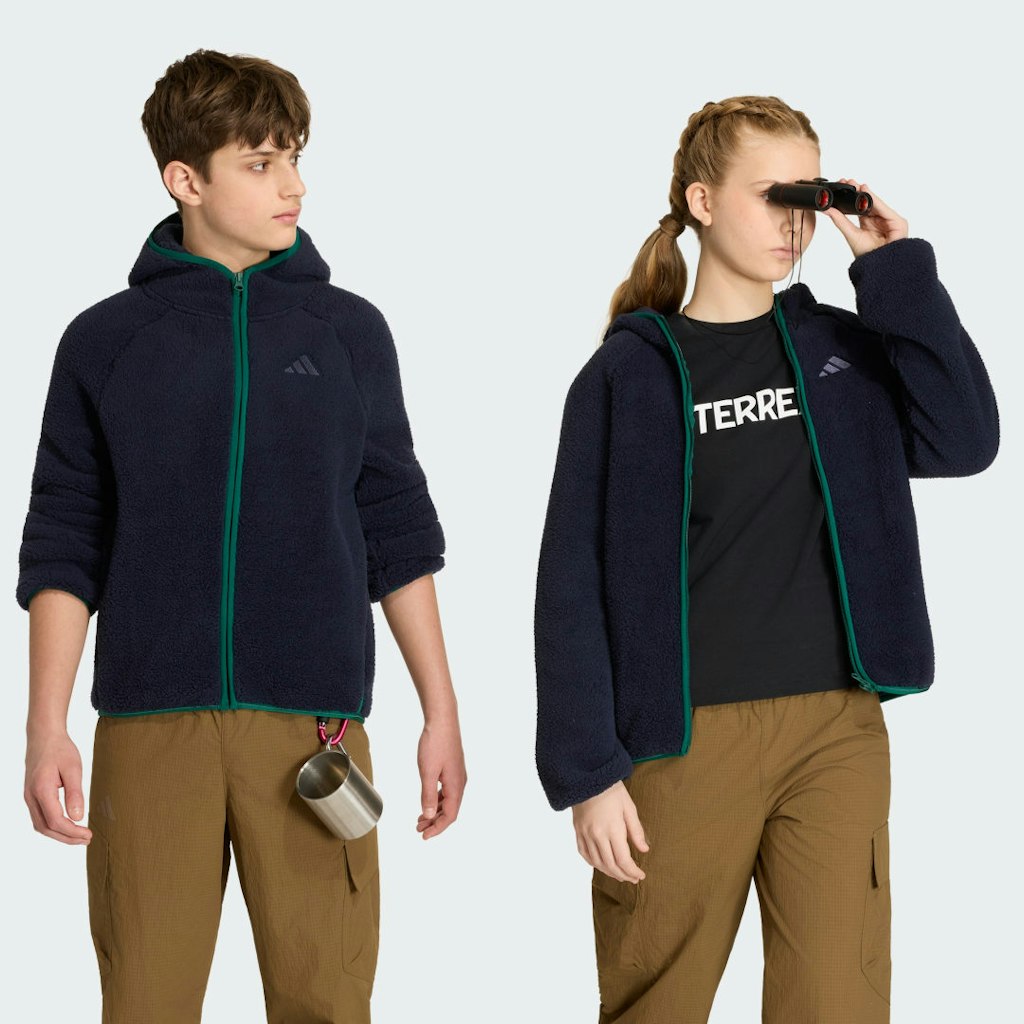 Terrex Kids Xploric Hooded Fleece Jacket: $60 Terrex Kids Xploric Hooded Fleece Jacket: $60