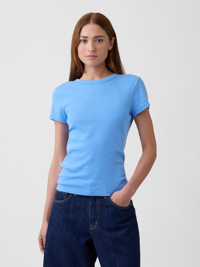 Modern Ribbed Crewneck T-Shirt: $16.99 Modern Ribbed Crewneck T-Shirt: $16.99