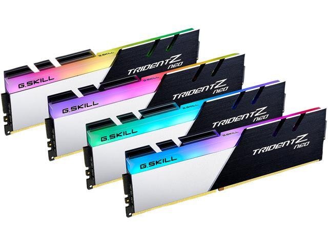 G.Skill Trident Z Neo 64GB 4-Stick DDR4 3200MHz Desktop Memory Kit: $879.98 G.Skill Trident Z Neo 64GB 4-Stick DDR4 3200MHz Desktop Memory Kit: $879.98