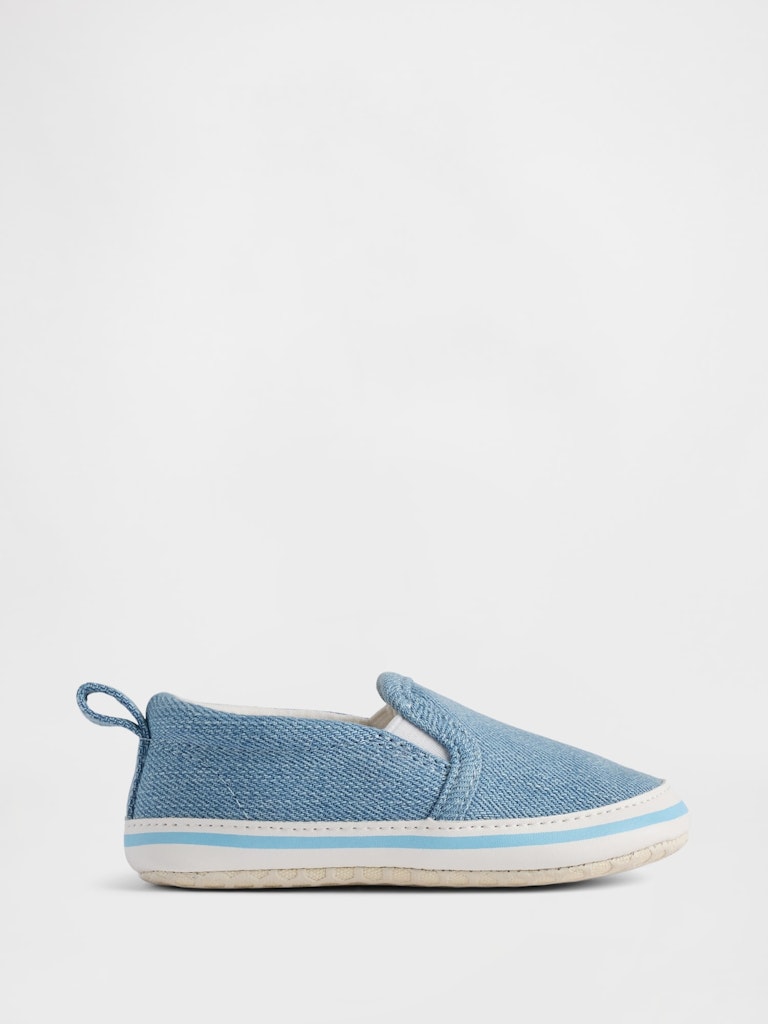Baby Slip-On Denim Sneakers: $12.49 Baby Slip-On Denim Sneakers: $12.49
