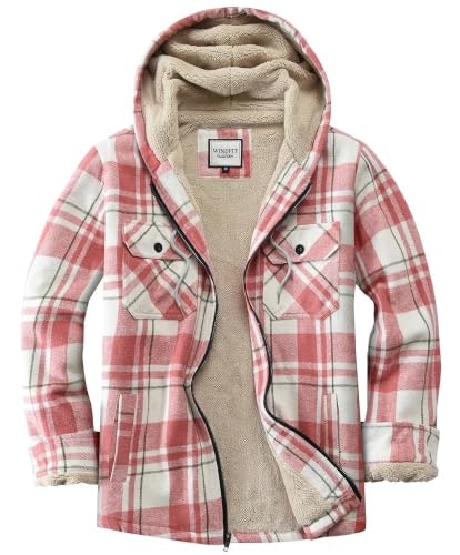 Windfit Women's Full Zip Fleece Sherpa-Lined Flannel Jacket: $33.99 Windfit Women's Full Zip Fleece Sherpa-Lined Flannel Jacket: $33.99