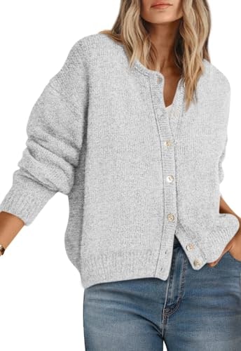 Prettygarden Women's Long Sleeve Crewneck Button Down Sweater: $32.97 Prettygarden Women's Long Sleeve Crewneck Button Down Sweater: $32.97