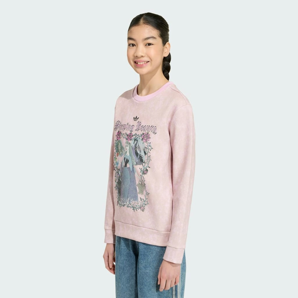 Adidas Disney Villains Loose Washed Crew Sweatshirt: $55 Adidas Disney Villains Loose Washed Crew Sweatshirt: $55