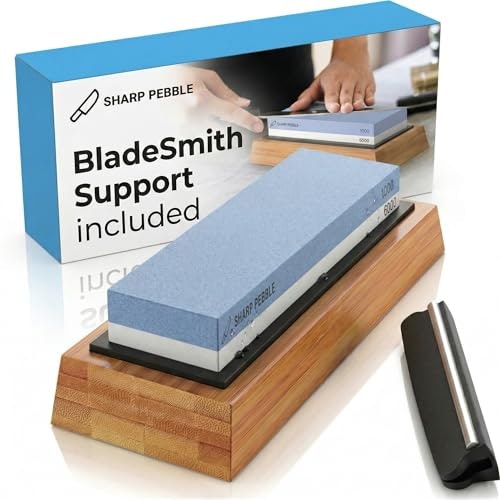 Sharp Pebble 1,000/6,000 Grit Whetstone Knife Sharpener: $37.97 Sharp Pebble 1,000/6,000 Grit Whetstone Knife Sharpener: $37.97