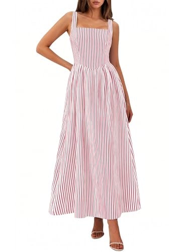 Prettygarden Women's Striped Maxi Sundress: $44.19 Prettygarden Women's Striped Maxi Sundress: $44.19