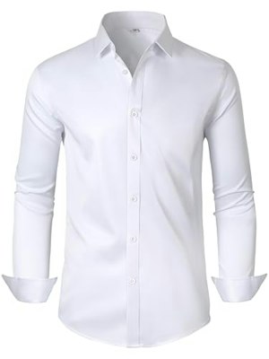 Ficovis Men's Long Sleeve Button Down Dress Shirt for $10 + free shipping w/ Prime