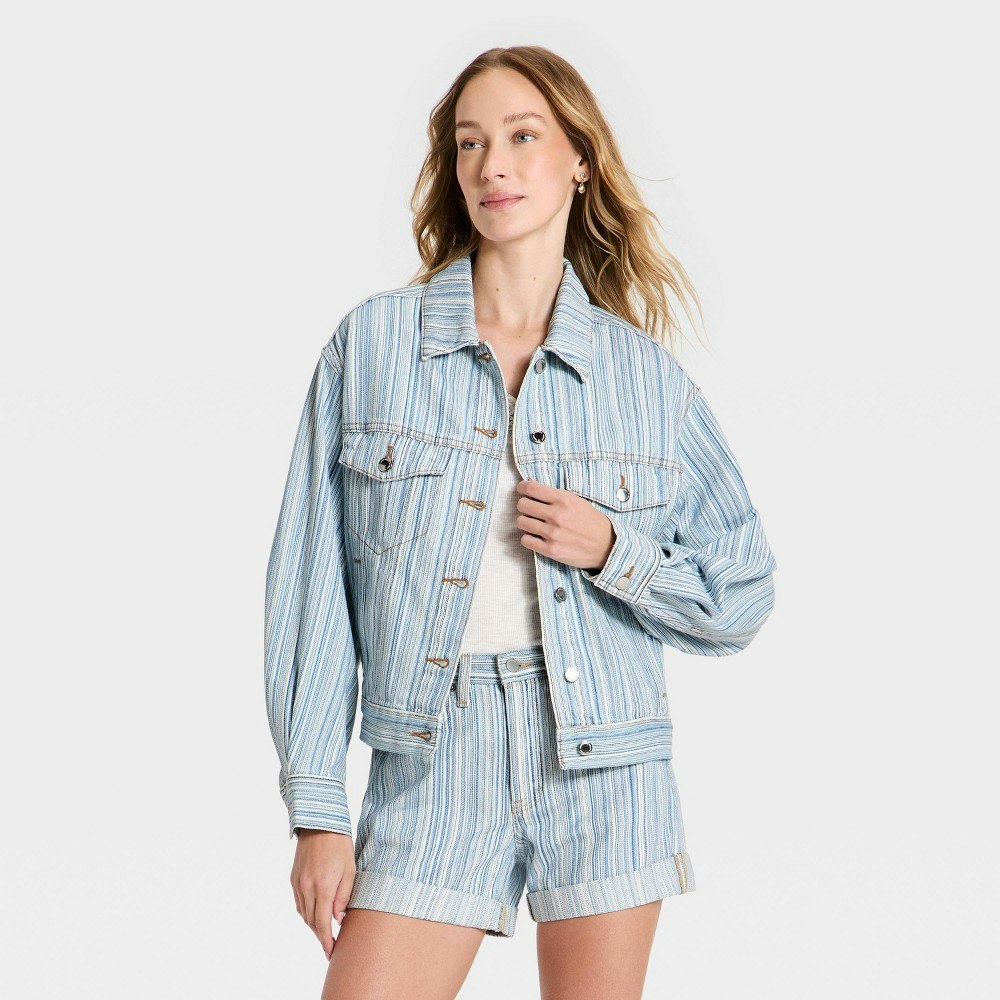 Women's Relaxed Barrel Denim Jacket: $55 Women's Relaxed Barrel Denim Jacket: $55