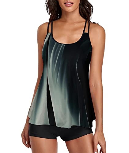 Urchics Women's Two-Piece Tankini Swimsuit with Boy Shorts: $25.97 Urchics Women's Two-Piece Tankini Swimsuit with Boy Shorts: $25.97
