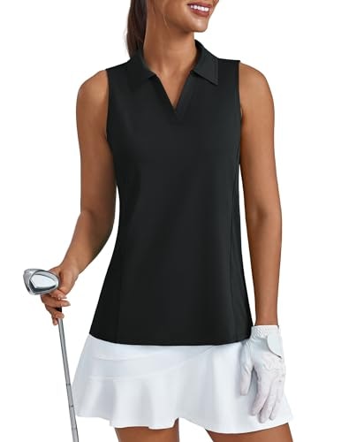 Pinspark Women's Sleeveless Quick-Dry Golf Polo Tank Top: $14.24 Pinspark Women's Sleeveless Quick-Dry Golf Polo Tank Top: $14.24