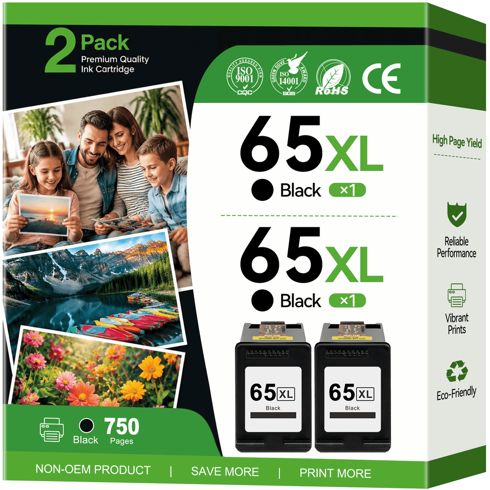 HP 65XL Black Ink Cartridge 2-Pack: $25.23