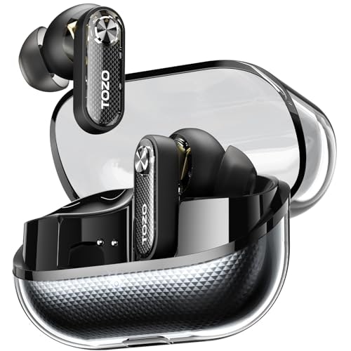 Tozo Crystal Pods Hybrid Active Noise Cancelling Wireless Earbuds: $24.97 Tozo Crystal Pods Hybrid Active Noise Cancelling Wireless Earbuds: $24.97