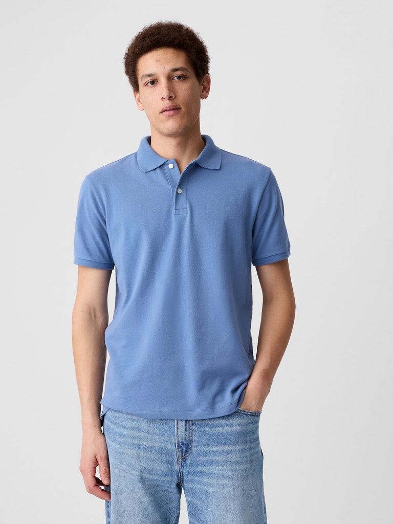 Stretch Pique Polo Shirt: $17.49