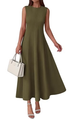Prettygarden Sleeveless Fit and Flare Wedding Guest Dress: $39.98 Prettygarden Sleeveless Fit and Flare Wedding Guest Dress: $39.98