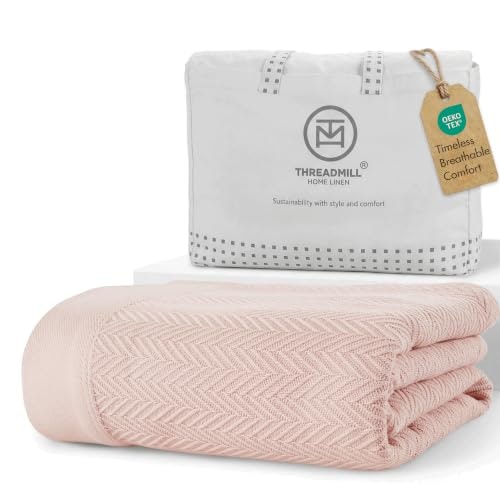 Threadmill Luxury Herringbone Cotton King Blanket: $63.74 Threadmill Luxury Herringbone Cotton King Blanket: $63.74