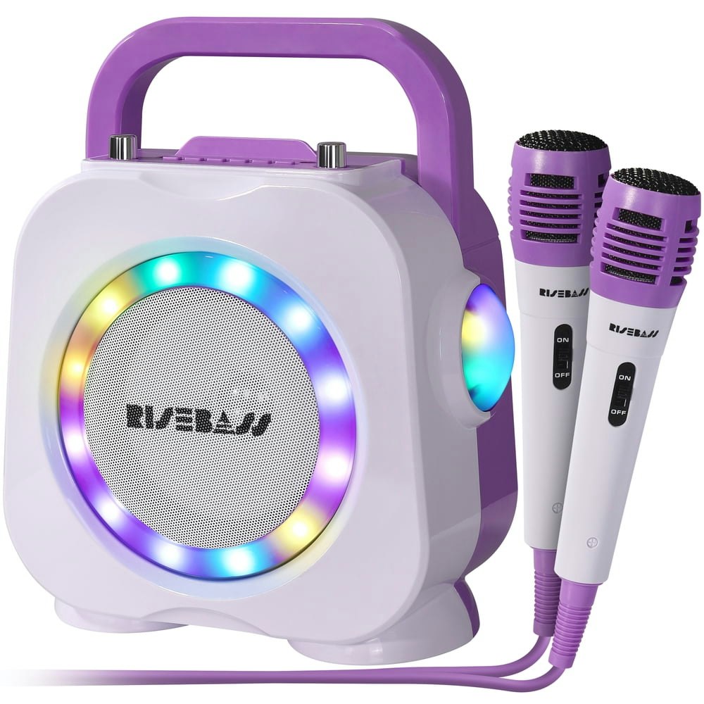 Rise Bass Karaoke Machine with Two Wireless Microphones: $0